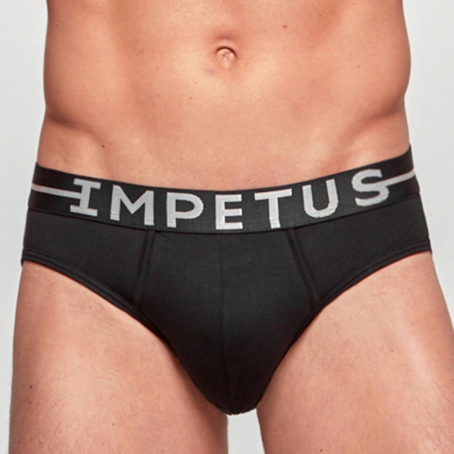 Homme Impetus Slip Homme | Slip Homme En Coton Noir