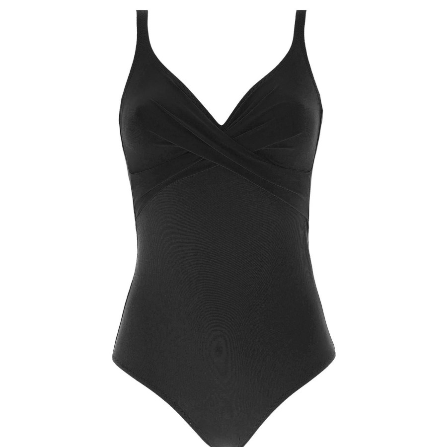 Maillots De Bain Antigel Autres Formes | Maillot De Bain 1 Piece Sans Armatures Noir