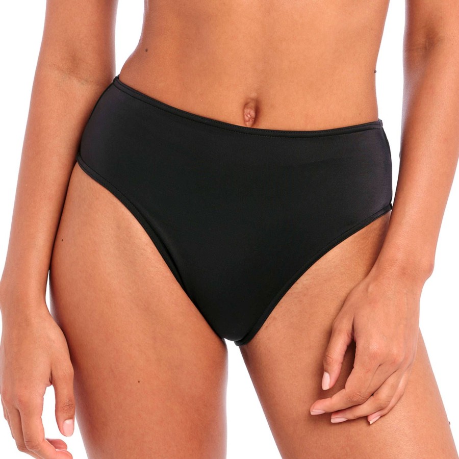 Maillots De Bain Freya Culotte Haute | Bas De Maillot De Bain Culotte Haute Plain Black