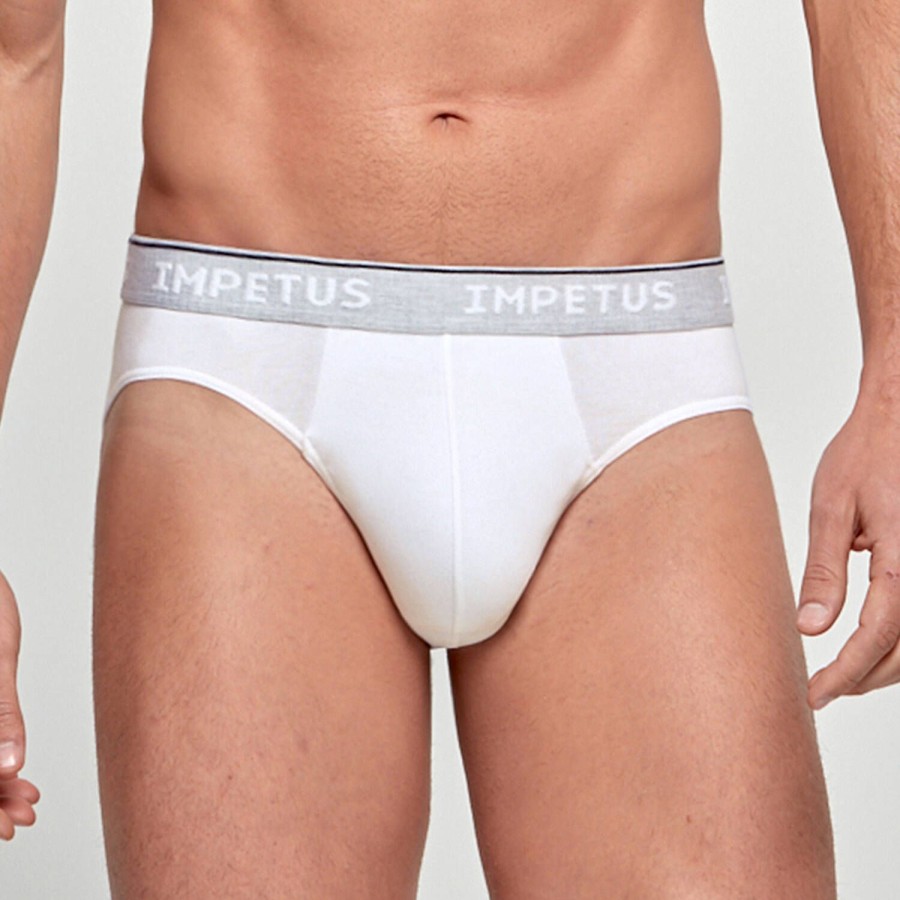 Homme Impetus Slip Homme | Slip Homme En Coton Blanc