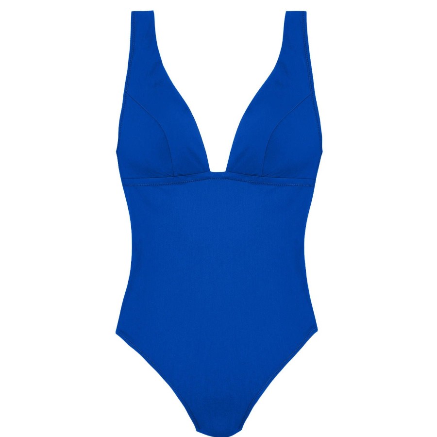 Maillots De Bain Pain de Sucre Autres Formes | Maillot De Bain 1 Piece Decollete Avany Sans Armatures Ocean