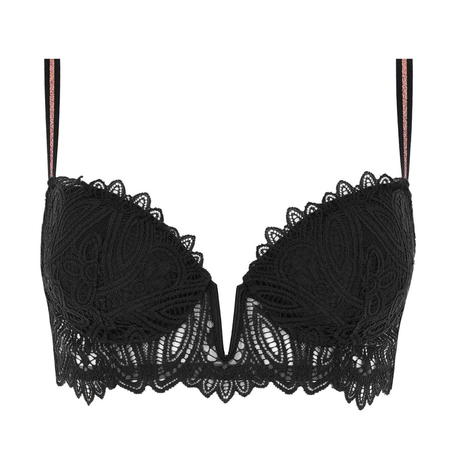 Soutiens-Gorge LIVY | Soutien-Gorge Push-Up En Dentelle Noir