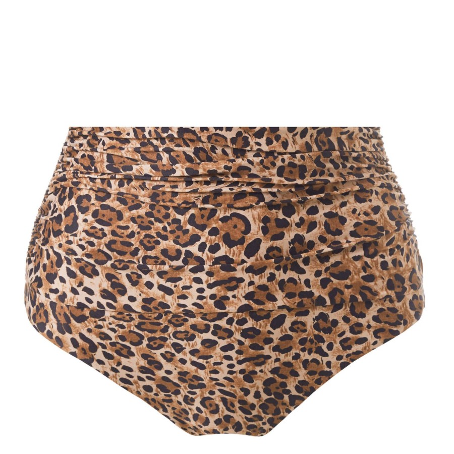 Maillots De Bain Melissa Odabash Culotte Haute | Bas De Maillot De Bain Culotte Haute Ancona Cheetah