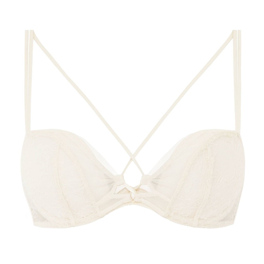 Soutiens-Gorge Chantal Thomass | Soutien-Gorge Push-Up En Dentelle Talc