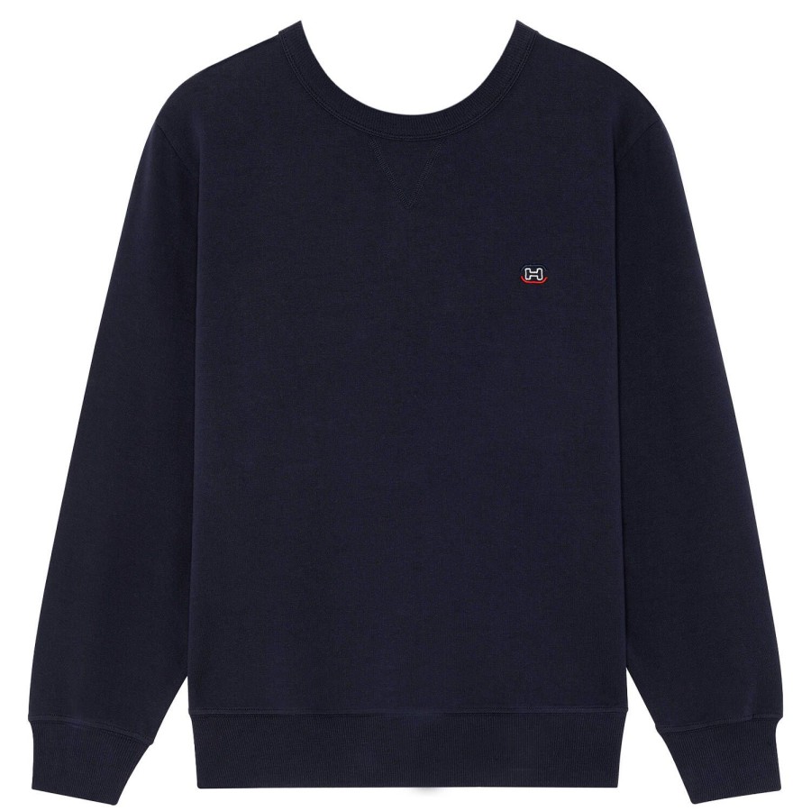 Homme HOM Ensemble De Detente Homme | Pull Homme En Coton Navy