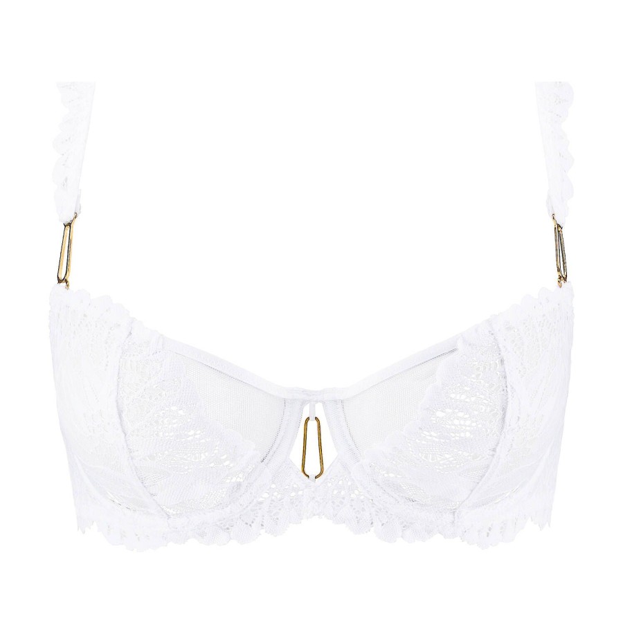 Soutiens-Gorge Aubade | Soutien-Gorge Corbeille En Dentelle Blanc