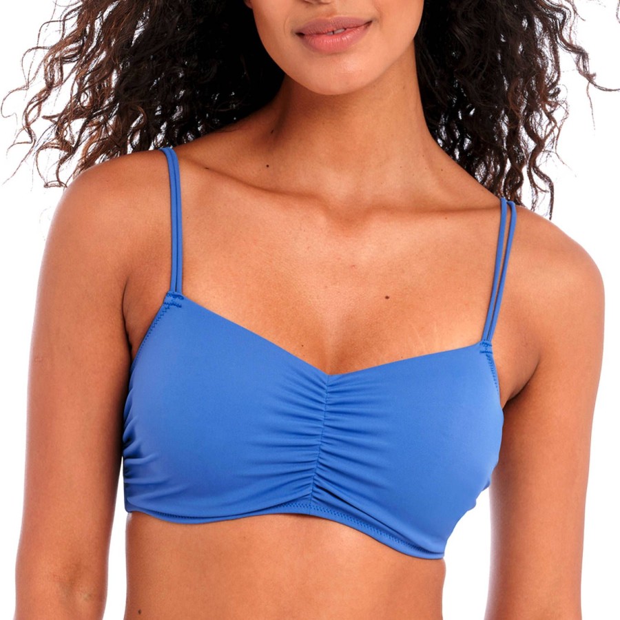 Maillots De Bain Freya Brassiere | Haut De Maillot De Bain Brassiere Plain Azure