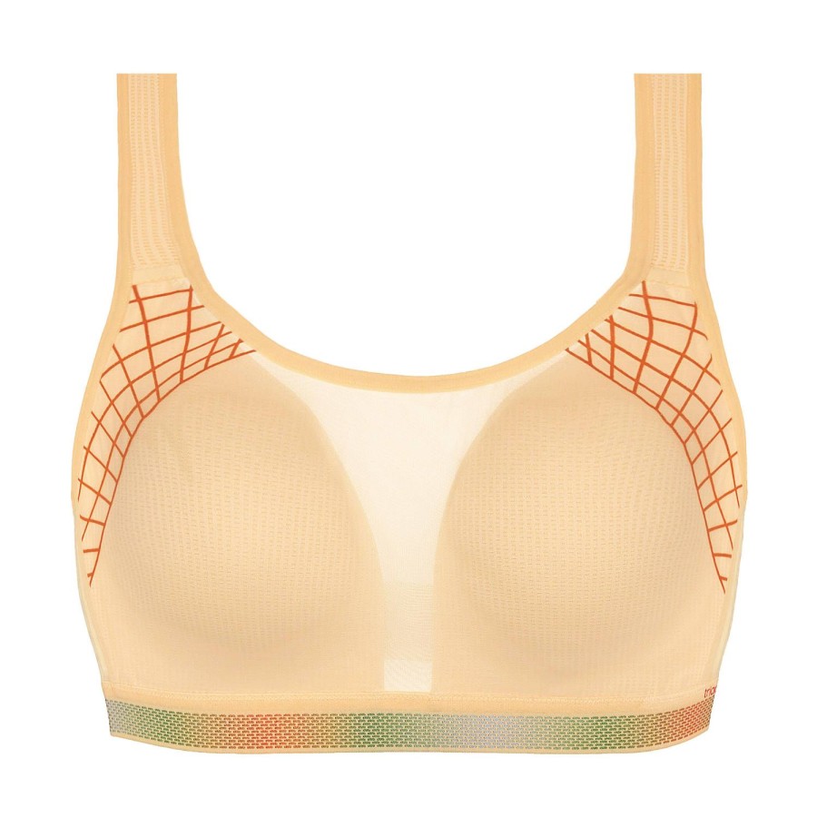 Soutiens-Gorge Triumph | Brassiere De Sport Minimiseur Cardio Cloud Passion Orange