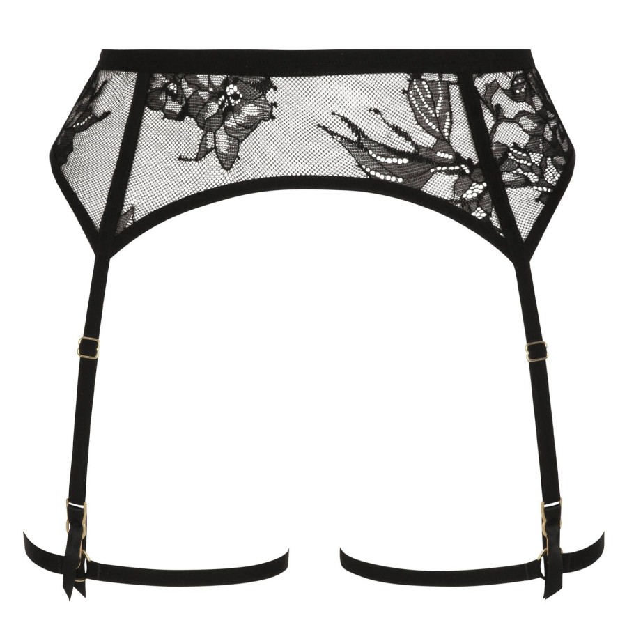 Lingerie Atelier Amour | Porte-Jarretelles En Dentelle Noir