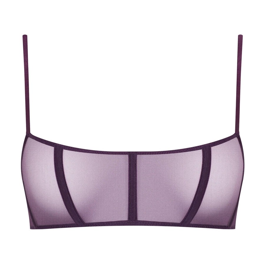 Soutiens-Gorge Maison Close | Soutien-Gorge Corset Sans Armatures Orchidee Violette