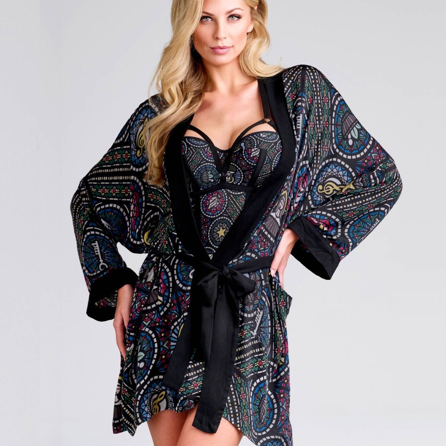 Lingerie De Nuit Marlies Dekkers | Kimono Stained-Glass Print