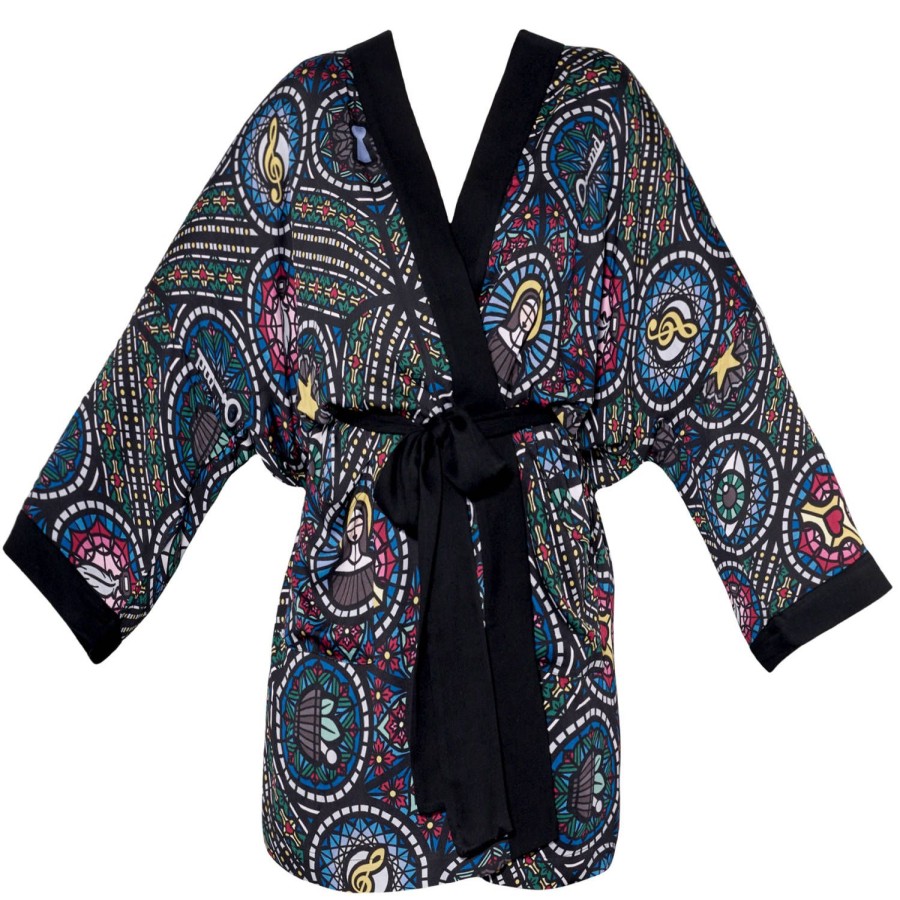 Lingerie De Nuit Marlies Dekkers | Kimono Stained-Glass Print