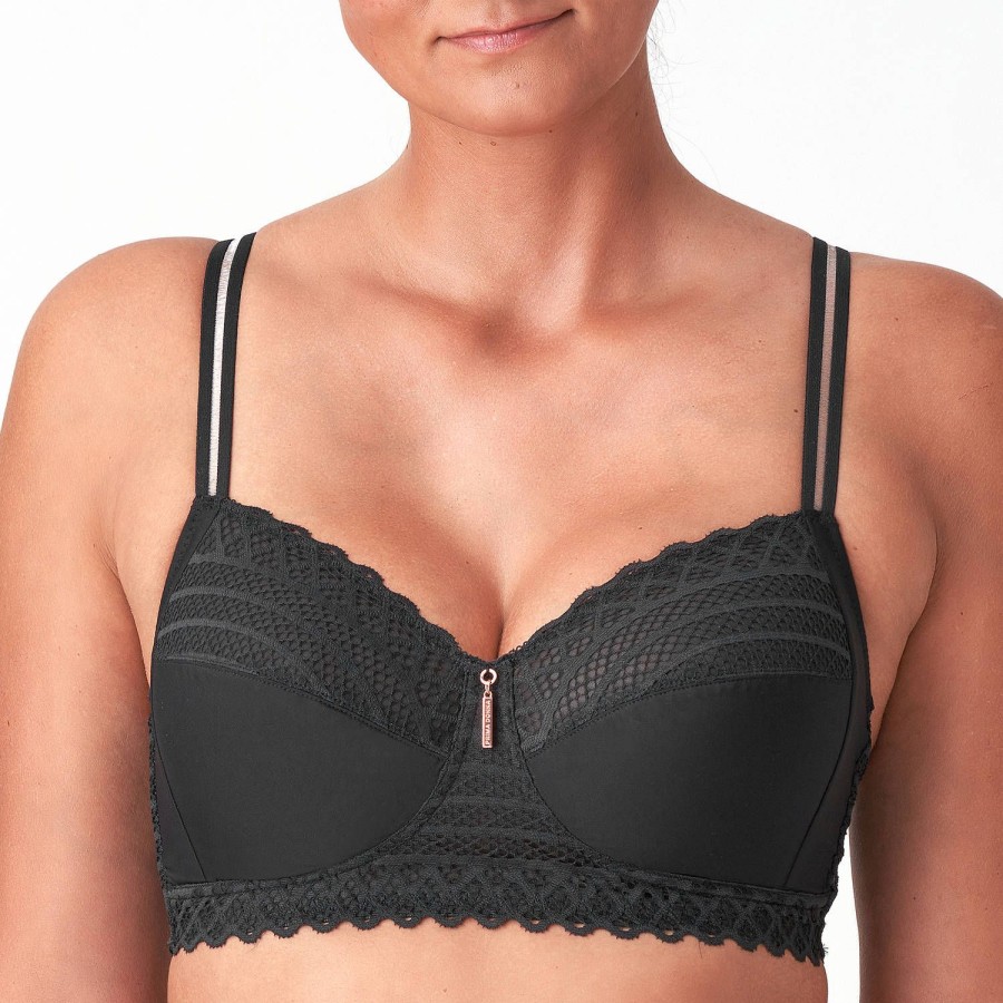 Soutiens-Gorge PrimaDonna Twist | Soutien-Gorge Sans Armatures En Dentelle Charcoal