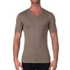 Homme Oscalito T-Shirt Et Debardeur Homme | T-Shirt Col V Homme En Laine Et Soie Noix