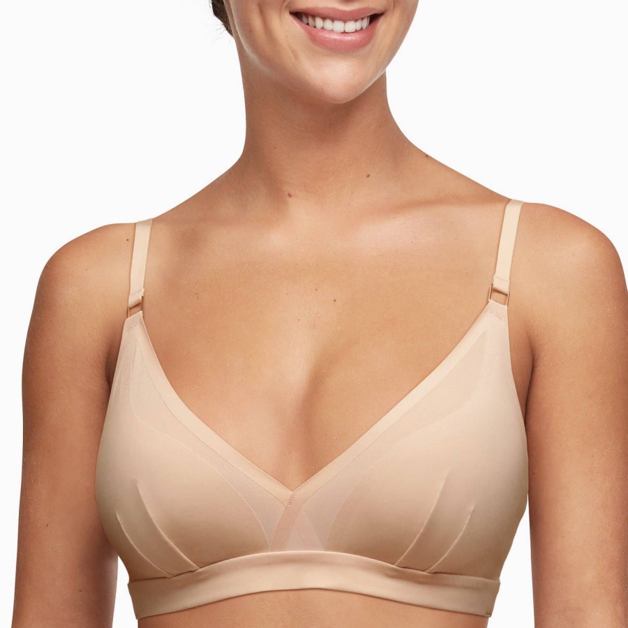 Soutiens-Gorge Chantelle | Soutien-Gorge Triangle Invisible Beige Dore