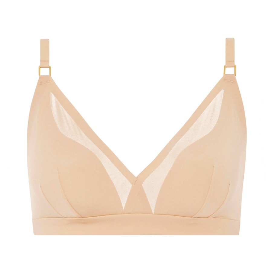 Soutiens-Gorge Chantelle | Soutien-Gorge Triangle Invisible Beige Dore