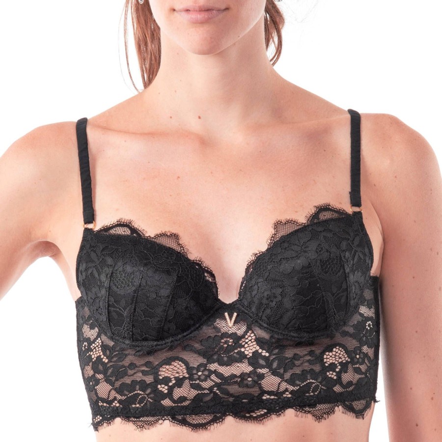 Soutiens-Gorge Valery | Soutien-Gorge Bustier En Dentelle Noir