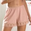 Lingerie De Nuit Antigel | Short Bulles Rosees