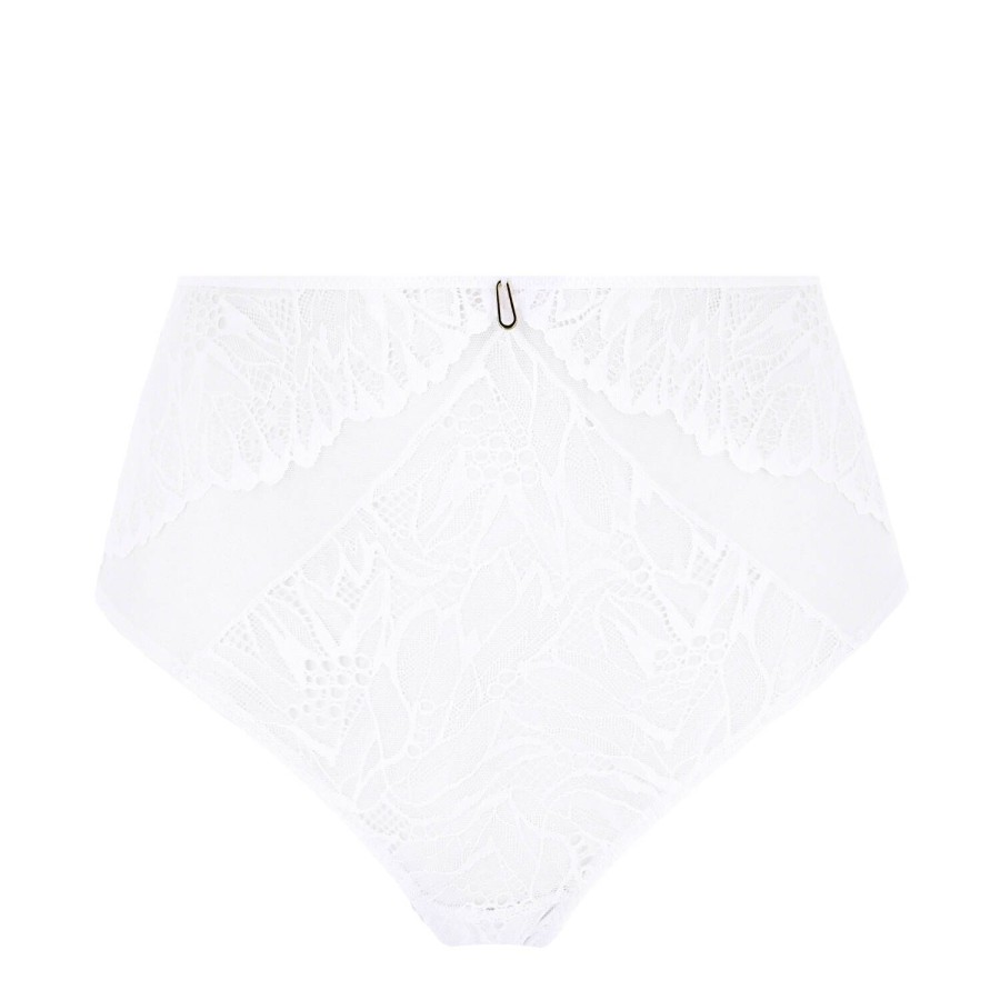 Culottes Aubade | Culotte Haute En Dentelle Blanc