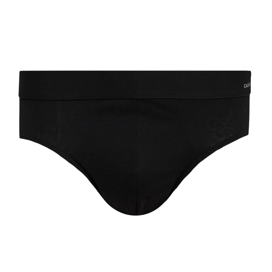 Homme Calida Slip Homme | Slip Homme En Coton Noir