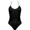 Maillots De Bain Antigel Autres Formes | Maillot De Bain 1 Piece Sans Armatures Noir