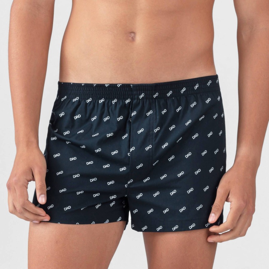 Homme Ron Dorff Calecon Homme | Calecon Imprime Dad Homme En Coton Navy