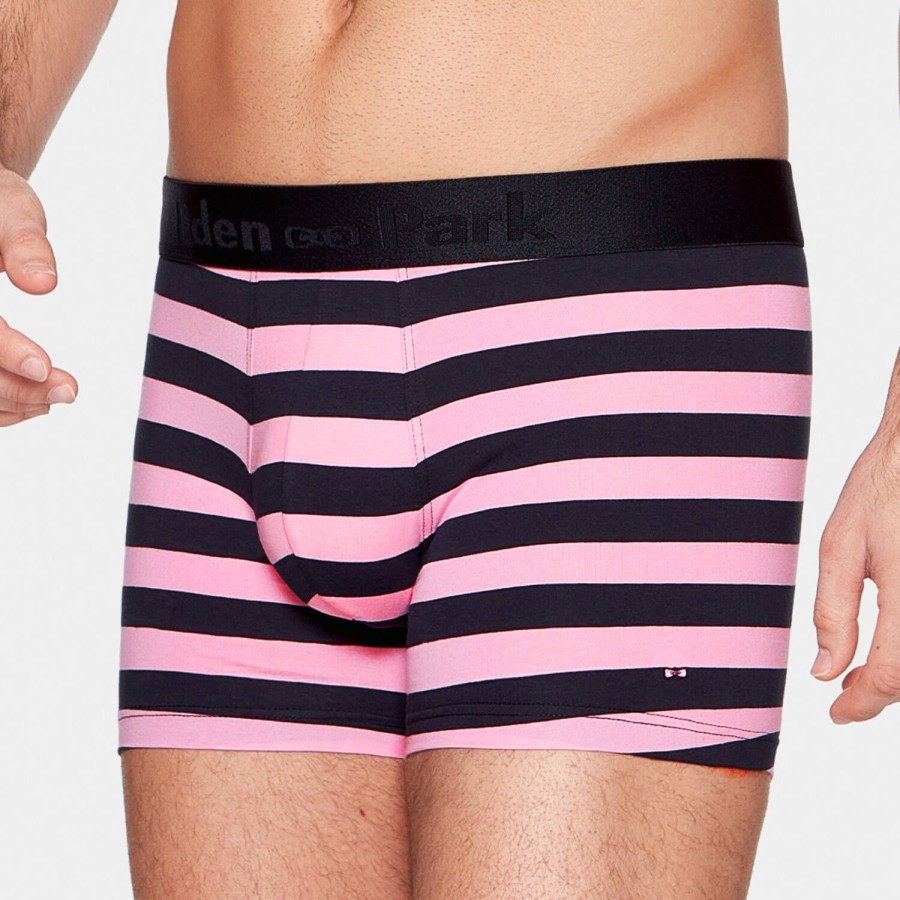 Homme Eden Park Boxer Homme | Boxer Homme En Coton Rose