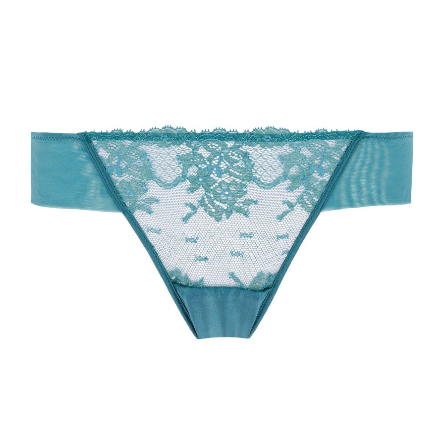 Culottes Ritratti Milano | Slip Bresilien En Dentelle Ardesia