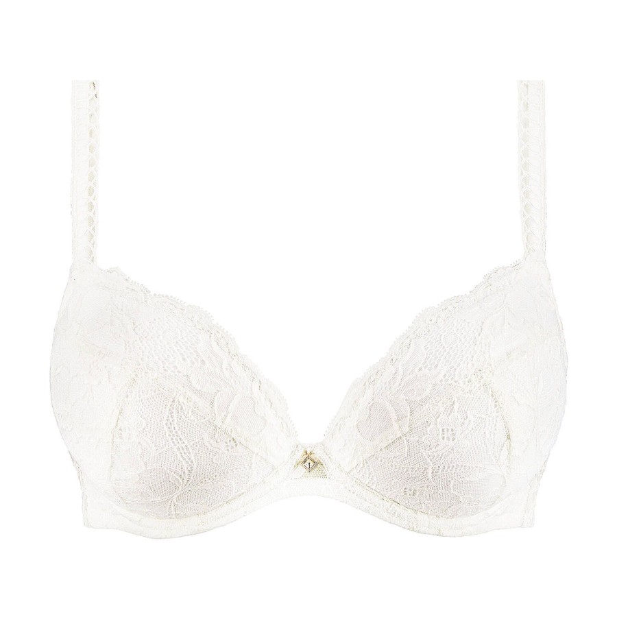 Soutiens-Gorge Aubade | Soutien-Gorge Push-Up En Dentelle Opale