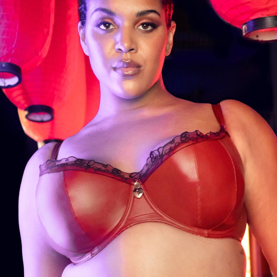 Soutiens-Gorge Scantilly | Soutien-Gorge Corbeille Coques Rouge