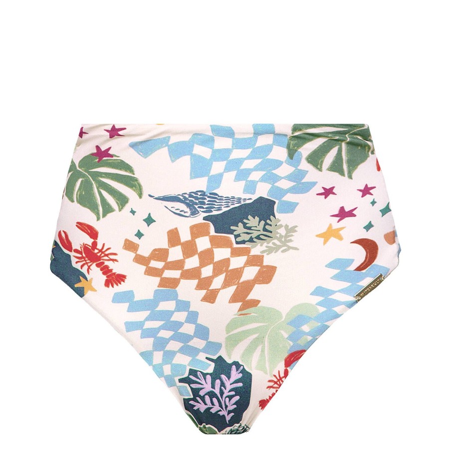 Maillots De Bain Watercult Culotte Haute | Bas De Maillot De Bain Culotte Haute Riviera Mix