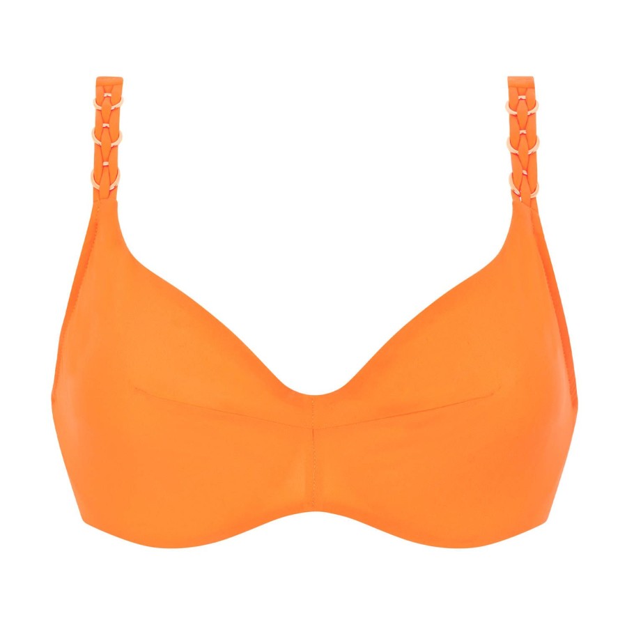 Maillots De Bain Chantelle Emboitant | Haut De Maillot De Bain Emboitant Armatures Orange