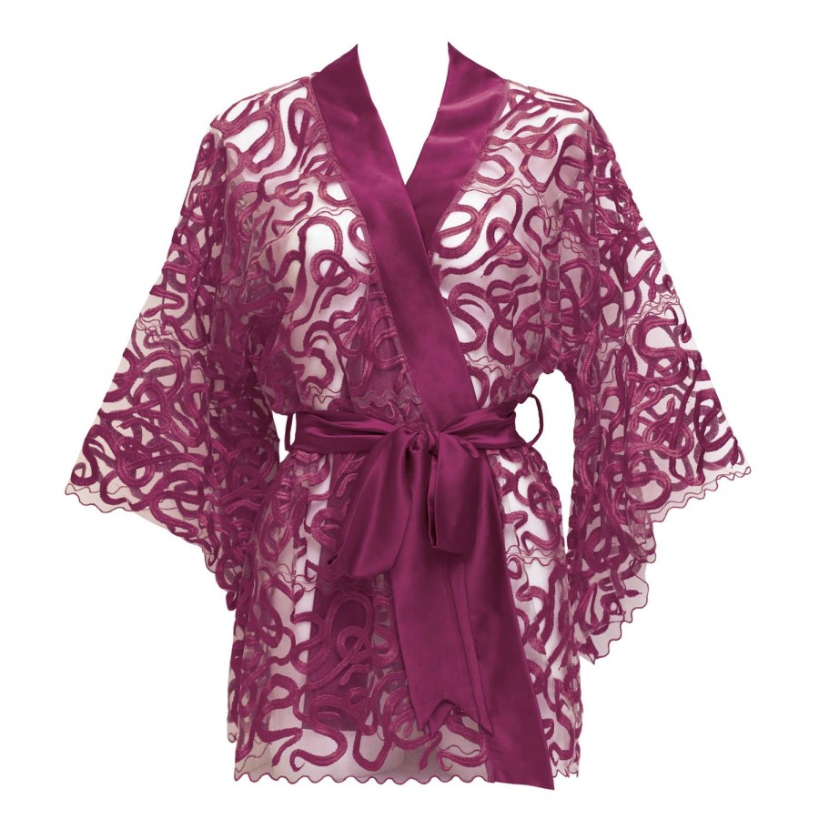 Lingerie De Nuit Studio Pia | Kimono Court Mulberry