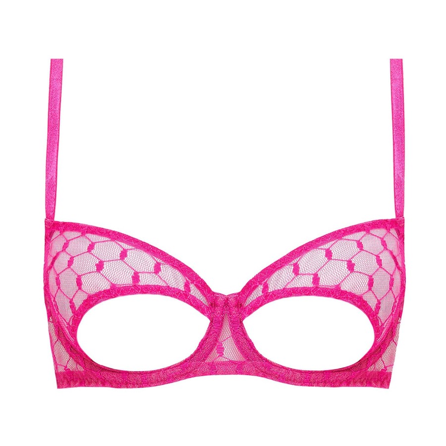 Soutiens-Gorge Coco de Mer | Soutien-Gorge Balconnet Ouvert Rose