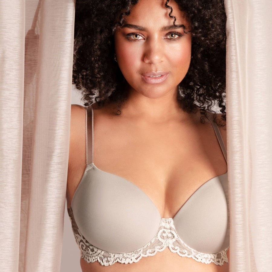 Soutiens-Gorge Wacoal | Soutien-Gorge Moule En Dentelle Cafe Au Lait