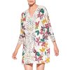 Maillots De Bain Verdissima Tunique De Plage & Pareo | Caftan Manches 3/4 Imprime Vegetal