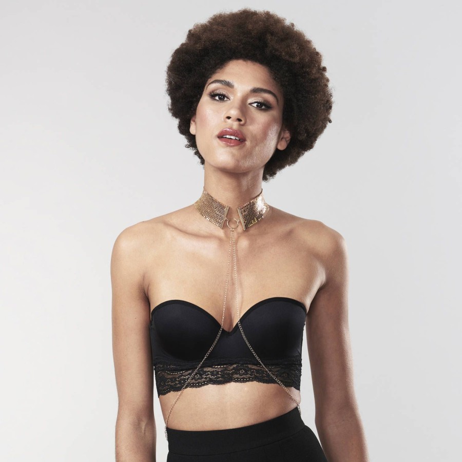 Lingerie Bijoux indiscrets | Harnais Desir Metallique Or