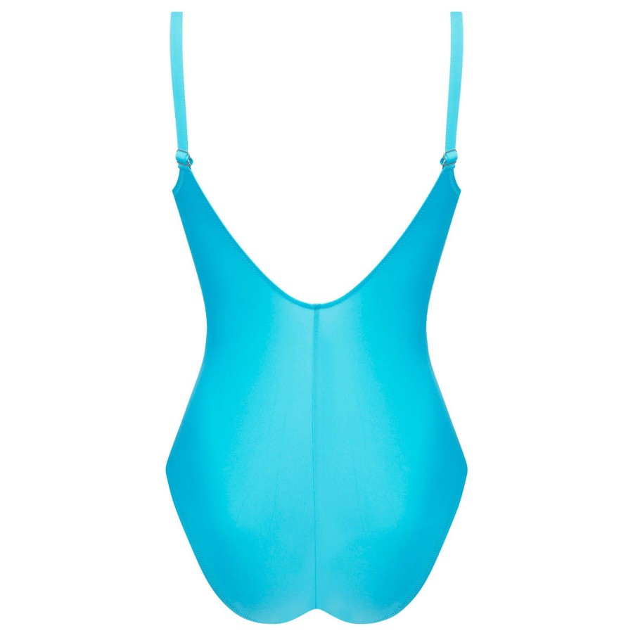 Maillots De Bain Antigel Nageur | Maillot De Bain 1 Piece Nageur Armatures Turquoise