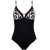 Maillots De Bain Lise Charmel Autres Formes | Maillot De Bain 1 Piece Sans Armatures Ondes Bicolores