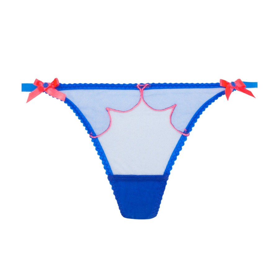 Culottes Agent Provocateur | String Blue/Neon Pink