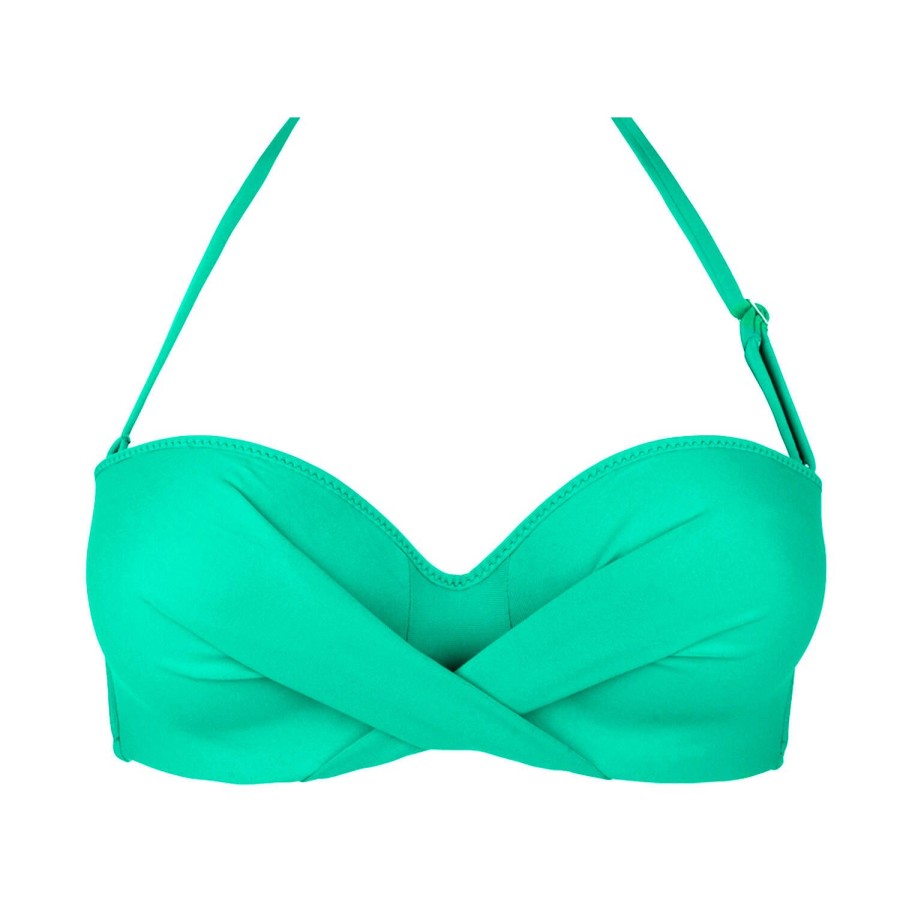 Maillots De Bain Antigel Bandeau | Haut De Maillot De Bain Bandeau Coques Mer Emeraude