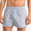 Homme Hanro Calecon Homme | Calecon Homme En Coton Light Grey Stripe