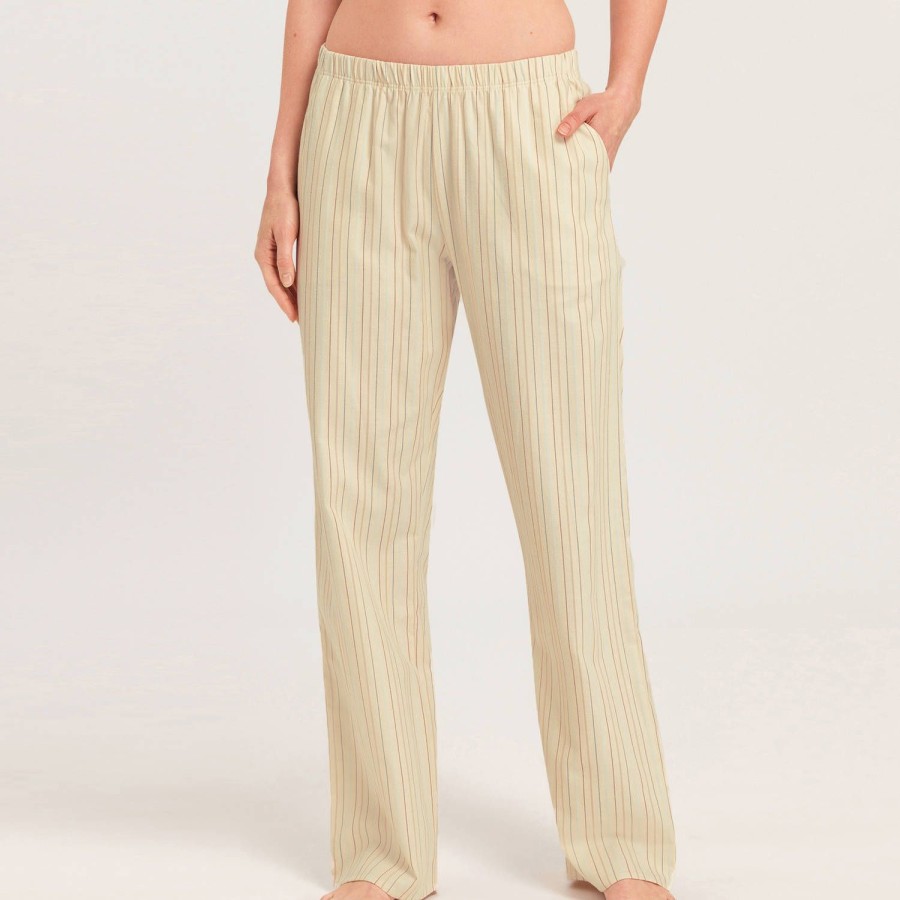 Lingerie De Nuit Hanro | Pantalon En Coton Multicolor Stripe