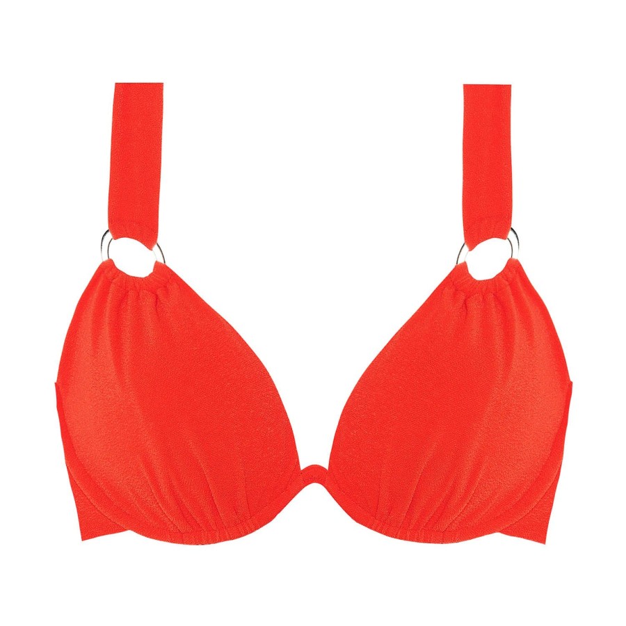 Maillots De Bain Pain de Sucre Triangle | Haut De Maillot De Bain Triangle Mayara Armatures Orange