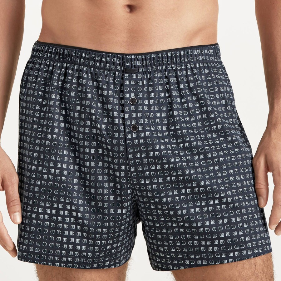 Homme Calida Calecon Homme | Calecon Homme En Coton Dark Sapphire