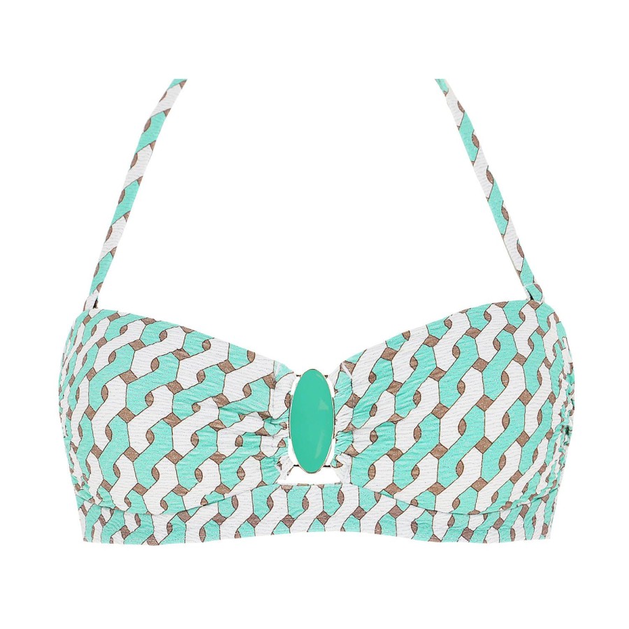 Maillots De Bain Livia Bandeau | Haut De Maillot De Bain Bandeau Berlino Jade