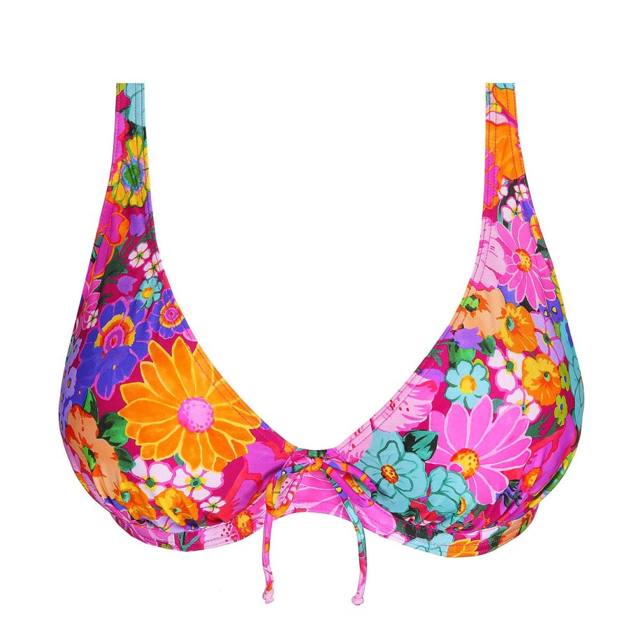 Maillots De Bain PrimaDonna Triangle | Haut De Maillot De Bain Triangle Coques Floral Explosion