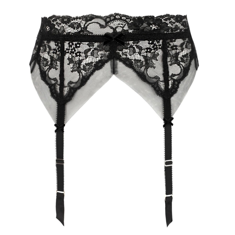 Lingerie Dita Von Teese | Porte-Jarretelles 6 Attaches En Dentelle Noir