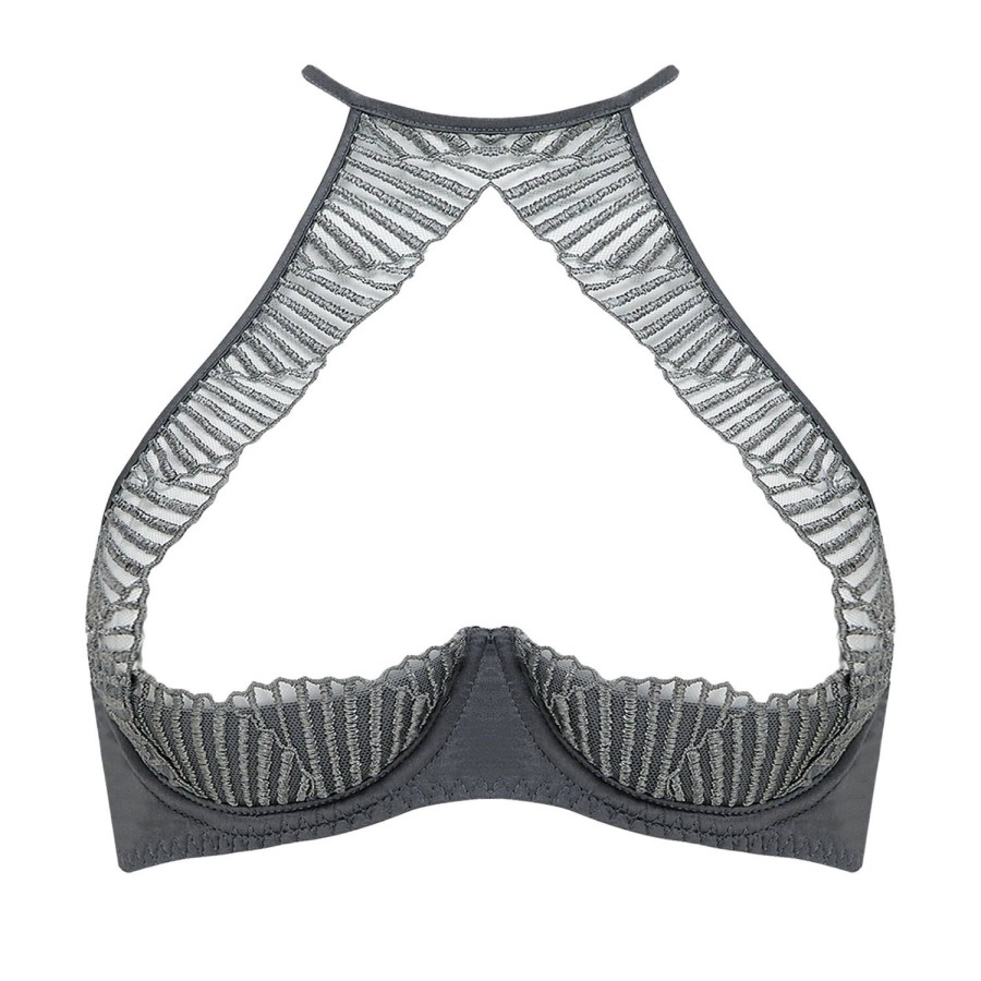 Soutiens-Gorge Coco de Mer | Soutien-Gorge Bustier Ouvert Silver