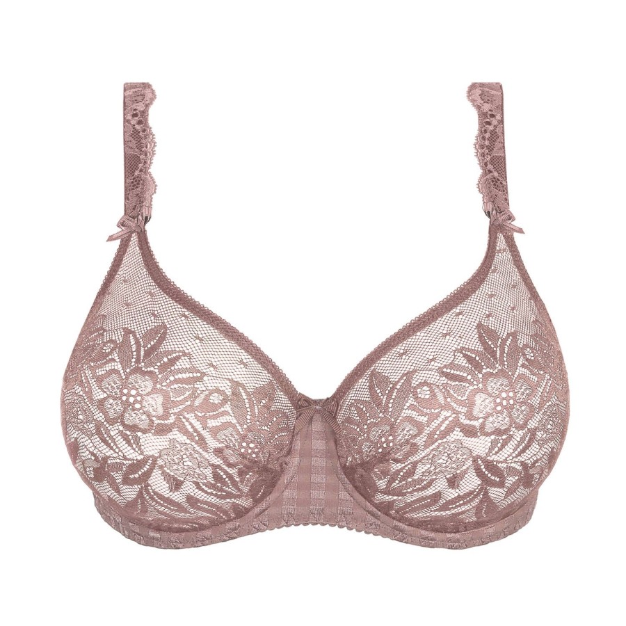 Soutiens-Gorge PrimaDonna | Soutien-Gorge Moule En Dentelle Satin Taupe